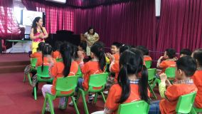 Giờ học âm nhạc của các con lớp A3