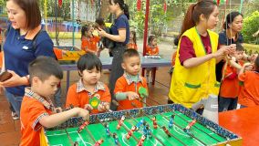 Ảnh trường MN Tam Hưng A đi thăm trang trại vạn an