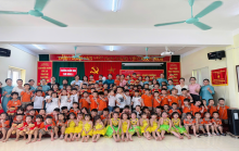 Trường mầm non Tam Hưng A tổ chức lễ phát thưởng và trao giấy CN hoàn thành CTGDMN trẻ 5T năm học 2025-2026